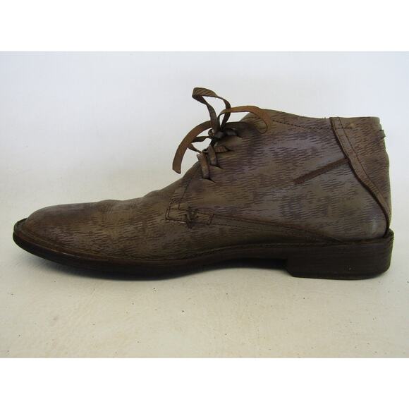 John Varvatos Mens Sz 10 M Brown Distress Leather Casual Designer Ankle Boots main image 11